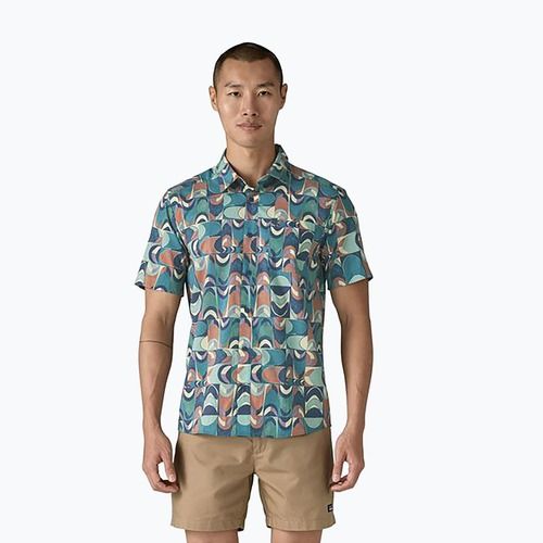 Cămașă pentru bărbați  Patagonia Go To swallowtail geo/still blue