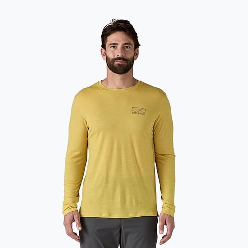 Longsleeve pentru bărbați Patagonia Cap Cool Merino Blend Graphic fitz roy strata/bundle green