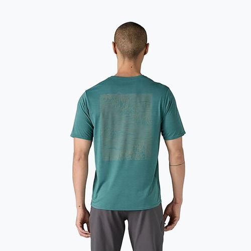 Tricou pentru bărbați Patagonia Cap Cool Daily Graphic Shirt strataspire/wetland blue x-dye