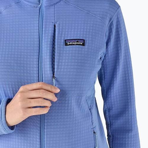 Geacă softshell pentru femei  Patagonia R1 Hybrid abundant blue
