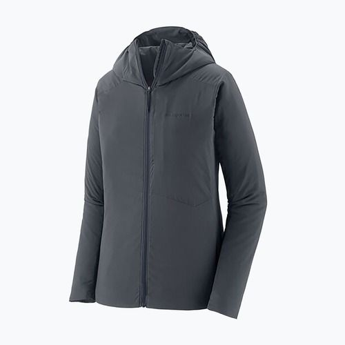 Jachetă hibrid pentru femei Patagonia Nano-Air Ultralight cu fermoar complet și glugă, culoarea albastru închis