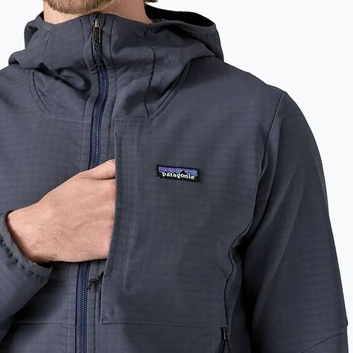 Hanorac pentru bărbați Patagonia R1 TechFace Hoody smolder blue