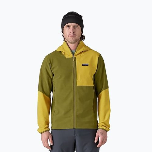 Hanorac pentru bărbați Patagonia R1 TechFace Hoody graze green