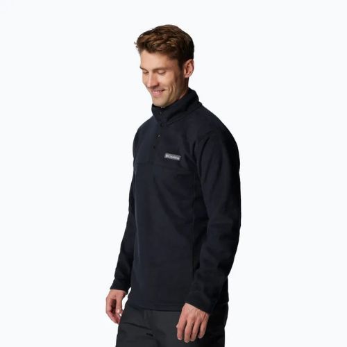 Bluză pentru bărbați Columbia Steens Mountain Half Snap black