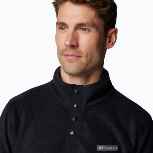 Bluză pentru bărbați Columbia Steens Mountain Half Snap black