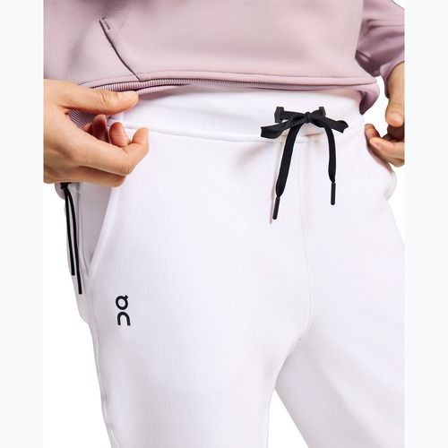 Pantaloni de antrenament pentru femei On Sweat white