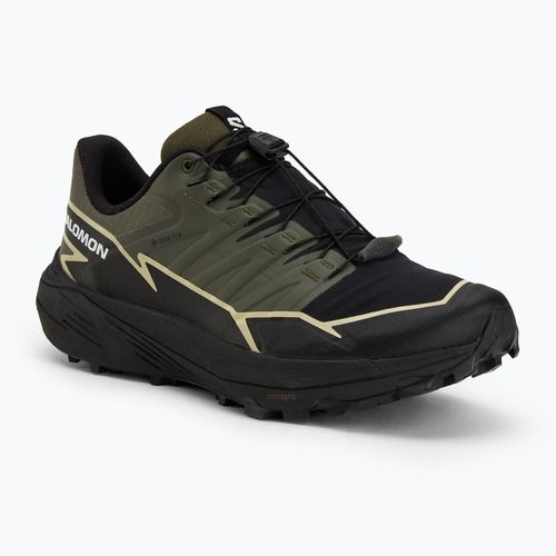 Încălțăminte de alergare pentru bărbați Salomon Thundercoss GTX olive night/black/alfalfa