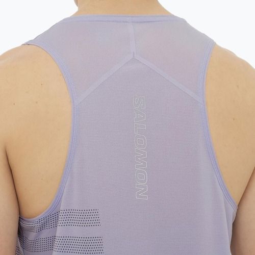 Tank top de alergare pentru bărbați  Salomon Sense Aero Singlet GFX cosmic sky