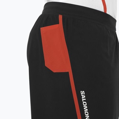 Pantaloni scurți de alergare pentru bărbați Salomon S/Lab Speed Spl 7" deep black / fiery red