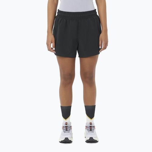 Pantaloni scurți de alergare pentru femei Salomon SHAKEout Easy 4" deep black