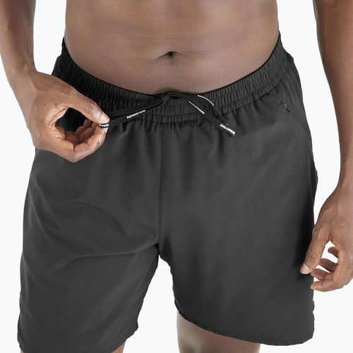 Pantaloni scurți de alergare pentru bărbați Salomon Shakeout Core 2IN1 7" deep black