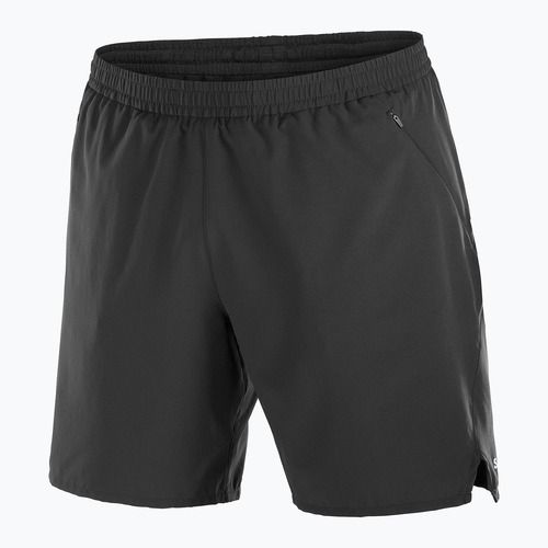 Pantaloni scurți de alergare pentru bărbați Salomon Shakeout Core 2IN1 7" deep black