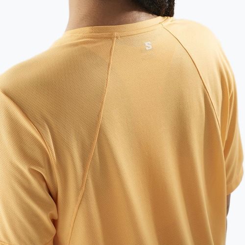 Tricou de alergare pentru femei Salomon SHAKEout Core apricot