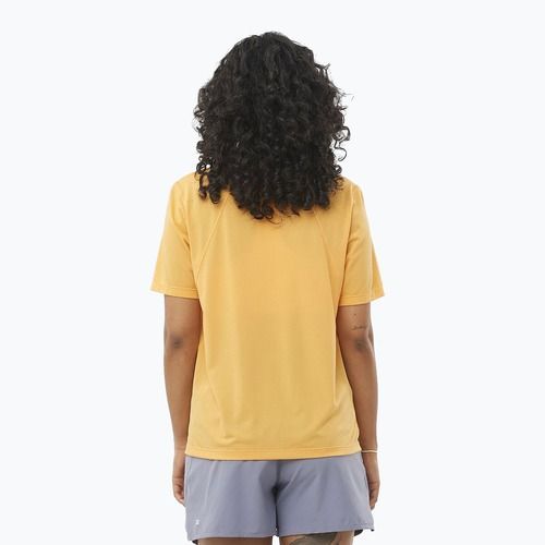 Tricou de alergare pentru femei Salomon SHAKEout Core apricot