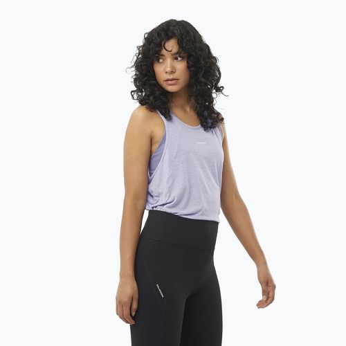 Tank top de alergare pentru femei Salomon SHAKEout Air Tank cosmic sky