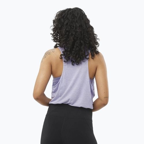 Tank top de alergare pentru femei Salomon SHAKEout Air Tank cosmic sky