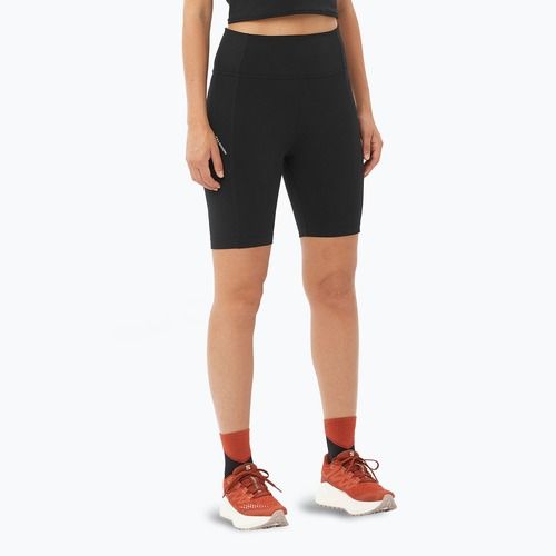 Pantaloni scurți de alergare pentru femei Salomon SHAKEout Bliss 8" deep black