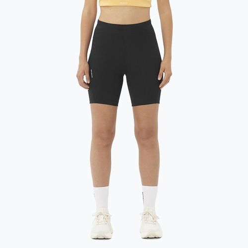 Pantaloni scurți de alergare pentru femei Salomon SHAKEout Core Tights 6" deep black