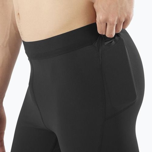 Pantaloni scurți de alergare pentru bărbați Salomon Sense Aero Tights deep black