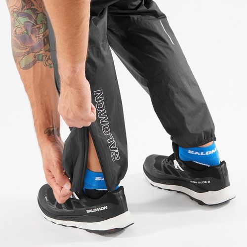 Pantaloni de alergare Salomon Bonatti Waterproof deep black