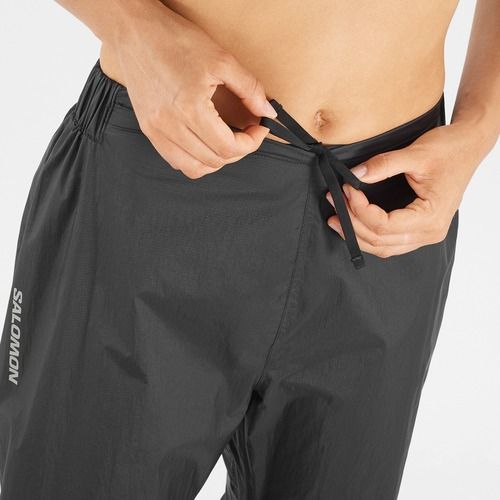 Pantaloni de alergare Salomon Bonatti Waterproof deep black