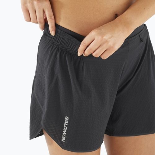 Pantaloni scurți de alergare pentru femei Salomon Sense Aero 5'' deep black / peris