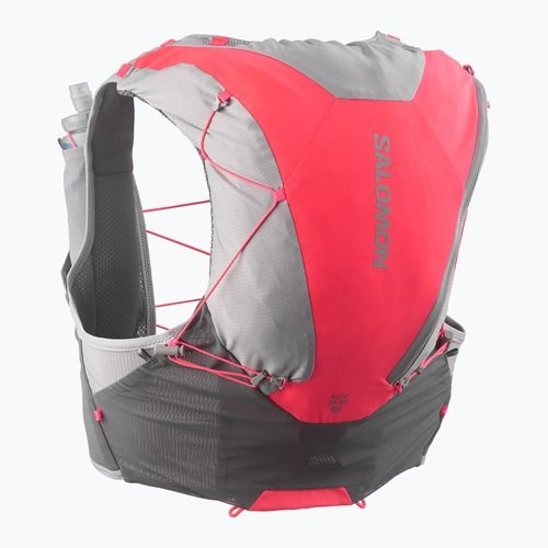 Vestă de alergare Salomon ADV SKIN 12 Set castelrock/alloy/neon flame