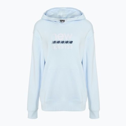 Femeii New Balance Sport Graphic French Terry Hoodie albastru gheață
