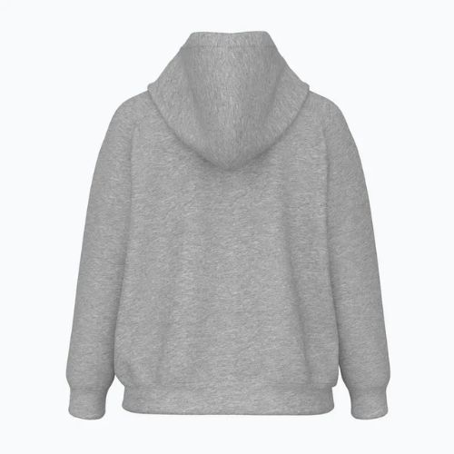 Tricou pentru femei New Balance Fleece Logo Full Zip gri atletic