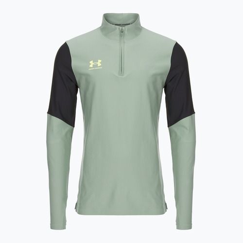 Bluză de fotbal pentru bărbați Under Armour Challenger Pro 1/4 Zip silica green / black / sonic yellow