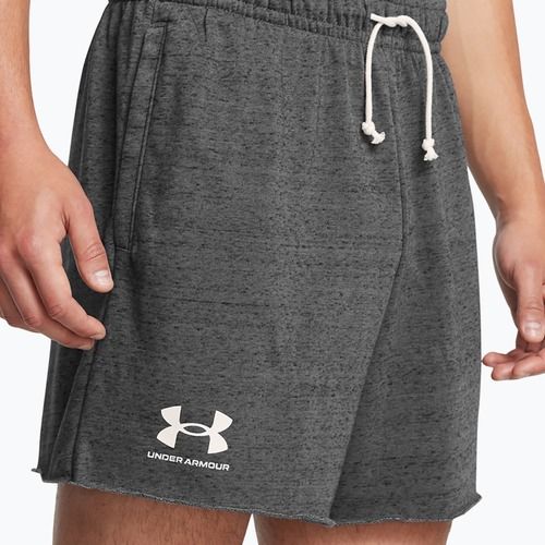 Pantaloni scurți pentru bărbați Under Armour Rival Terry 6in castlerock/onyx white