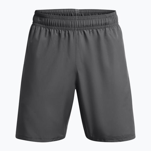 Pantaloni scurți de antrenament pentru bărbați Under Armour Woven Wordmark castlerock/white