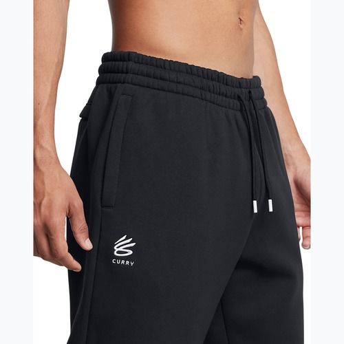Pantaloni pentru bărbați Under Armour Curry Splash Jogger black / white clay