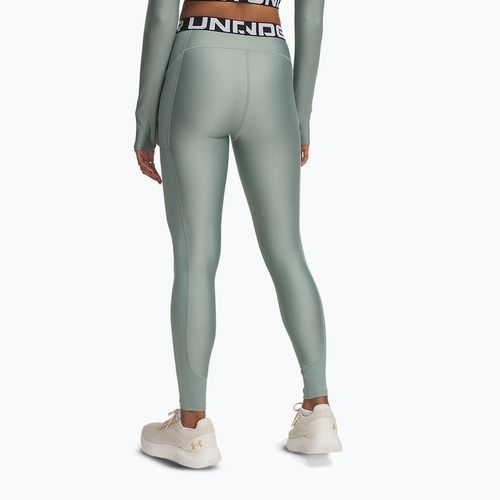 Colanți pentru femei Under Armour HeatGear Rib silica green/silica green/white