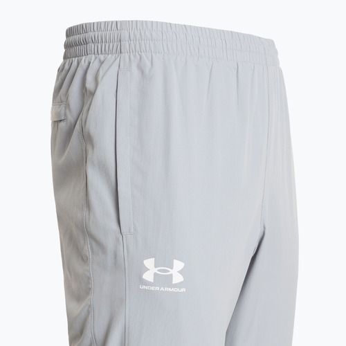 Pantaloni pentru bărbați Under Armour Rival Woven Windbreaker Pant mod gray/mod gray/white