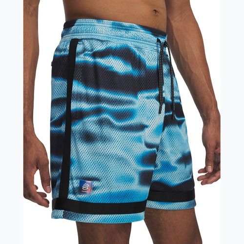 Pantaloni scurți de baschet pentru bărbați Under Armour Curry Statement II midnight navy / stream