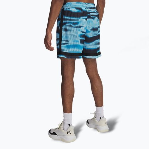 Pantaloni scurți de baschet pentru bărbați Under Armour Curry Statement II midnight navy / stream