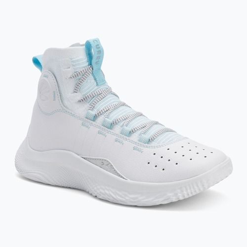 Încălțăminte de baschet Under Armour CURRY 4 FLOTRO white/stream/metallic silver