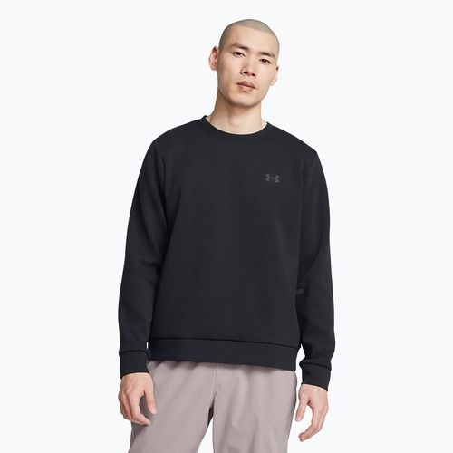 Bluză pentru bărbați Under Armour Unstoppable Fleece Crew black/black