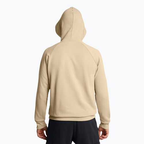 Bluză pentru bărbați Under Armour Rival Fleece Logo HD city khaki/summit white