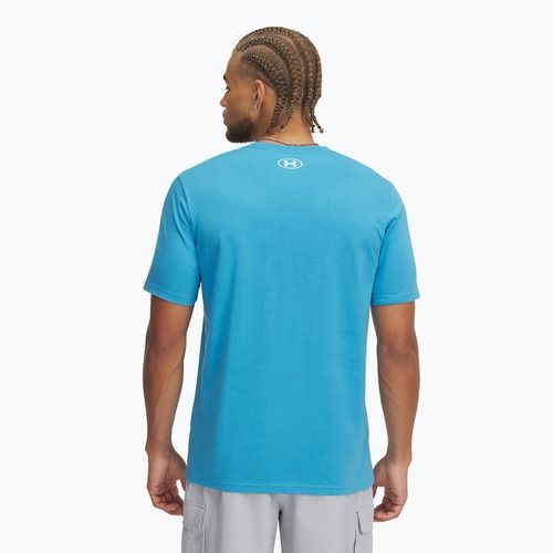 Tricou de antrenament pentru bărbați Under Armour ABC Camo Boxed Logo ether blue/white