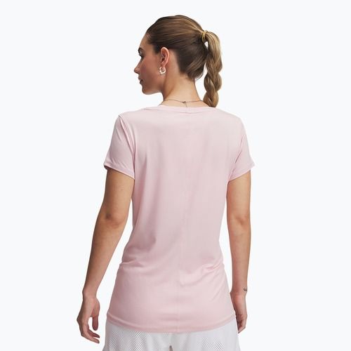 Tricou de antrenament pentru femei Under Armour HG Armour prime pink/white