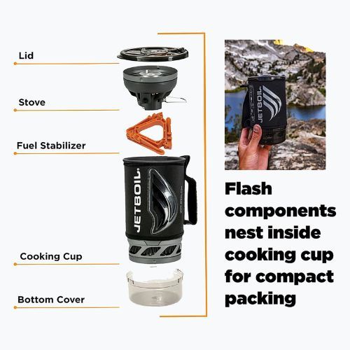 Aragaz turistic Jetboil New Flash Personal Cooking System ocean topo