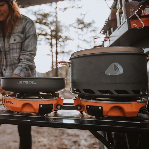 Aragaz turistic Jetboil Genesis Basecamp Cooking System carbon