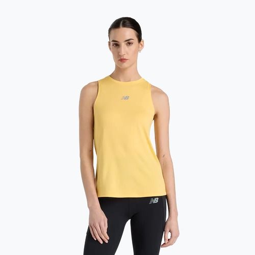 Femei New Balance Jacquard Slim Tank de alergare top clementine