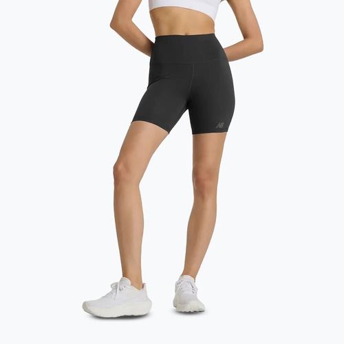 Pantaloni scurți New Balance Harmony High Rise negri pentru femei