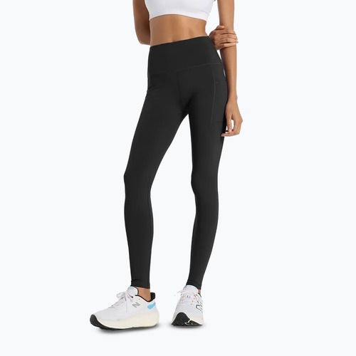 Jambiere de alergare pentru femei New Balance Sleek Pocket High Rise negru