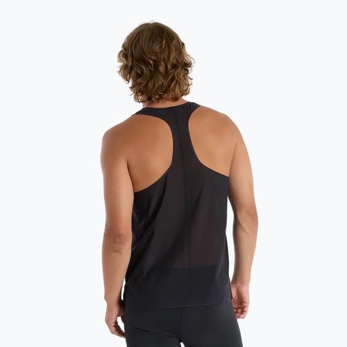 Bărbați New Balance Race Day Ultra Light Singlet negru alergare rezervor top
