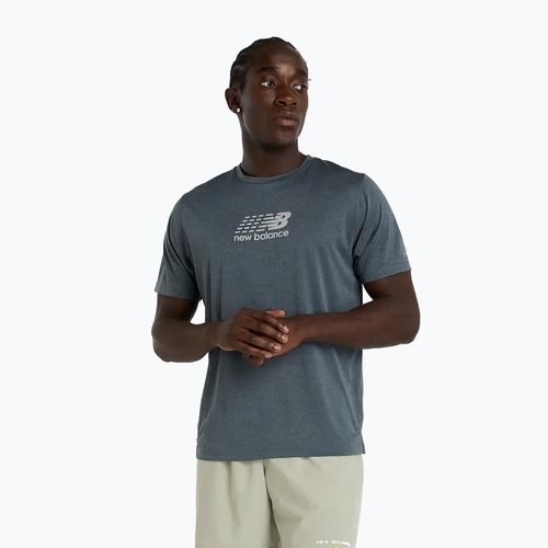 Tricou de alergare pentru bărbați New Balance Athletics Reflective graphite