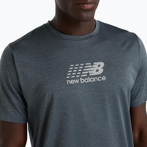Tricou de alergare pentru bărbați New Balance Athletics Reflective graphite